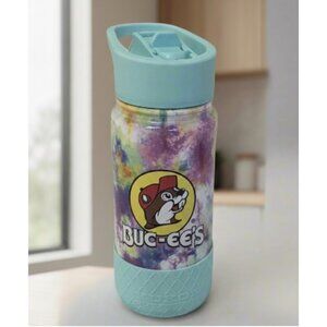 Buc-Ees Tie-Dye Stainless Steel Insulated 16Oz Water Bottle With Straw Lid